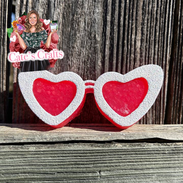 Groovy Heart Glasses Air Freshener for wholesale by Cate’s Crafts