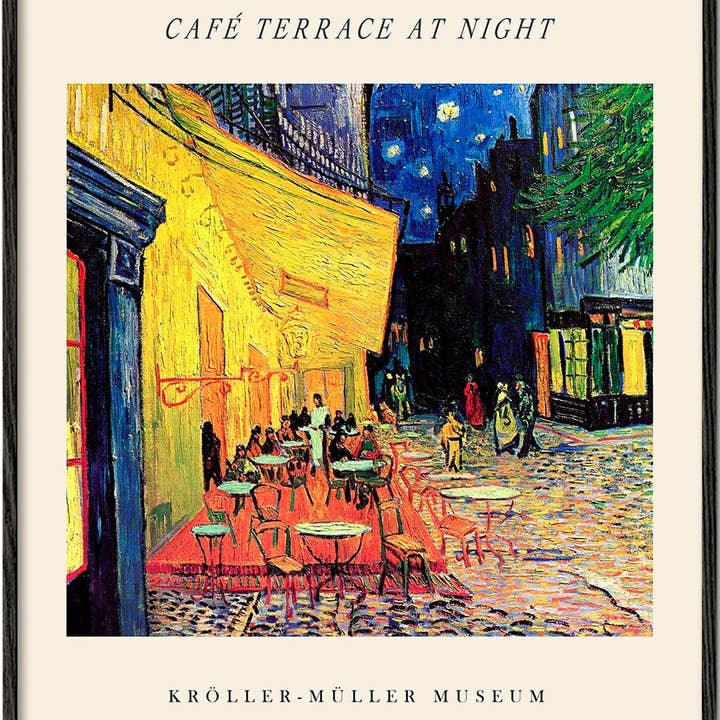 Artesta – Großhandel Poster – Ausstellung Café-Terrasse bei Nacht - Van Gogh 10