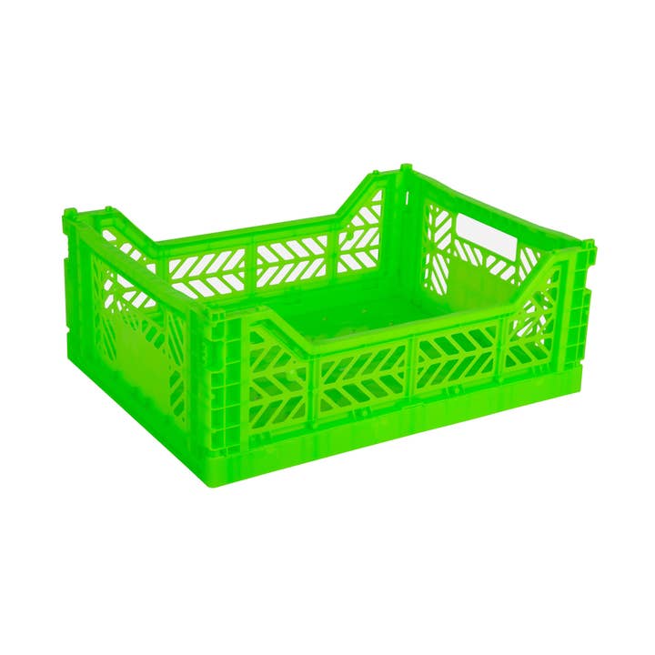 AyKasa - Midi Crate - Neon Green for wholesale by Pinky's Wholesale