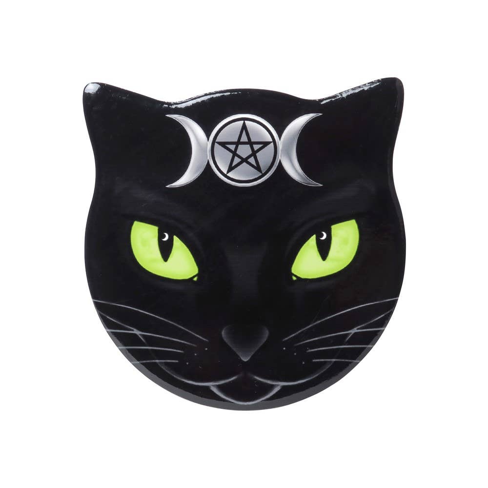 Alchemy England – wholesale Coasters – Triple Moon Cat (Ceramic Coaster)0