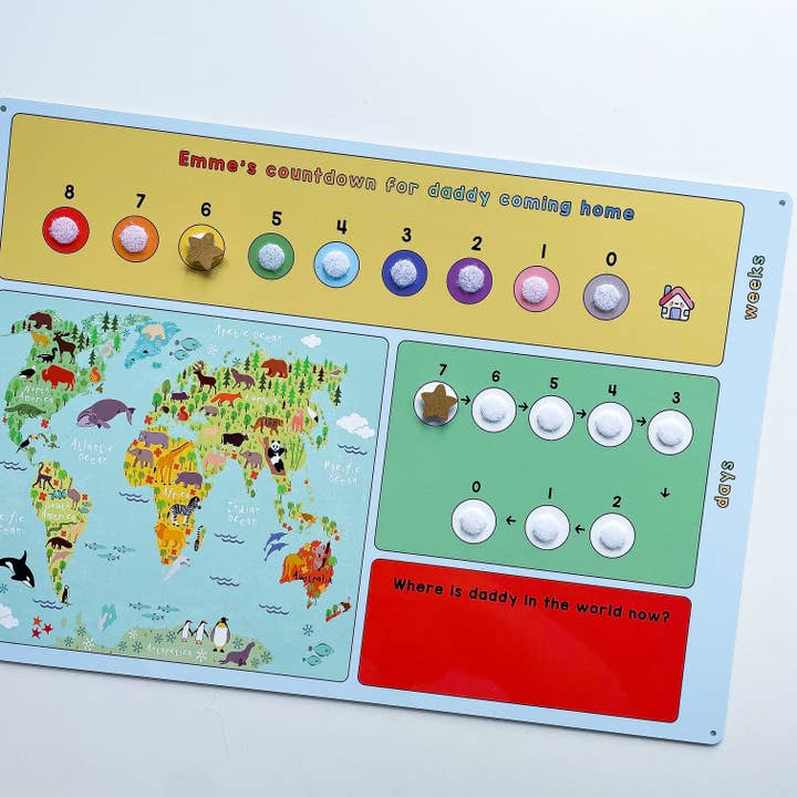 Kort nedtælling til far/mumie bord for engroshandel hos Craftly Ltd