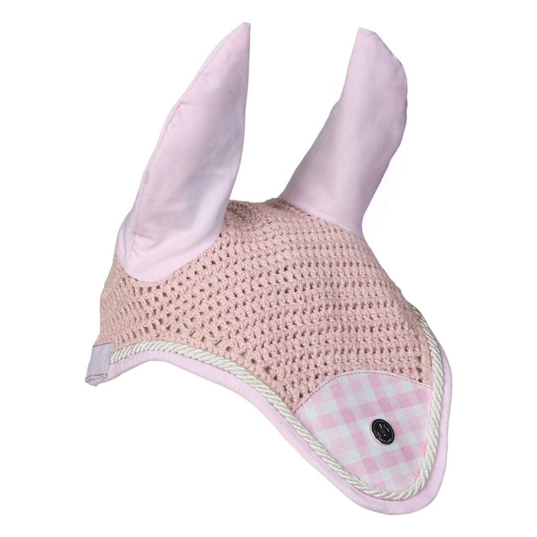 Pink White Dapplebay Gingham Fly Veil-Pink/White for wholesale on Faire4