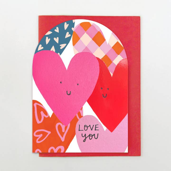 BA04 - Love You Hearts for wholesale by Stop the Clock Design