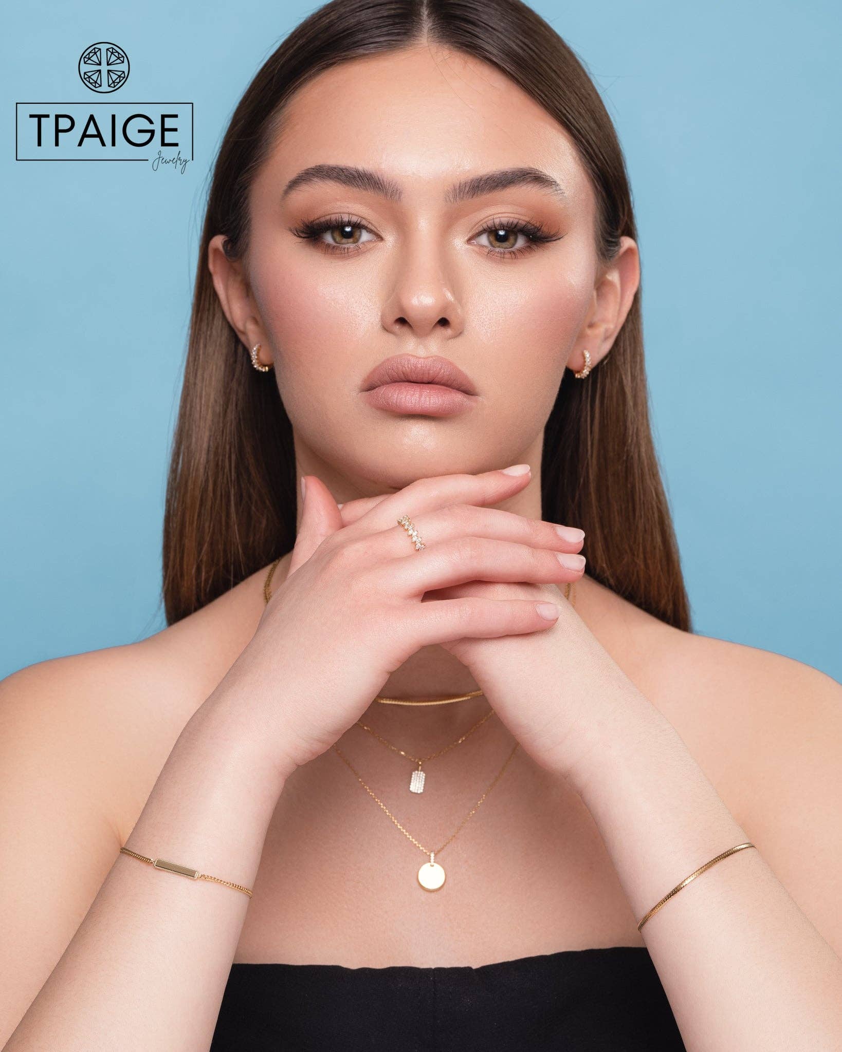 TPAIGE Jewelry - Wholesale Huggie Earrings - Earrings 14k Gold Vermeil Marquise Huggie Earrings1