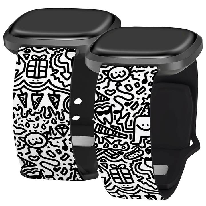 Doodle HD Fitbit Versa 3 & Sense 1 Horlogeband voor wholesale door Affinity Bands
