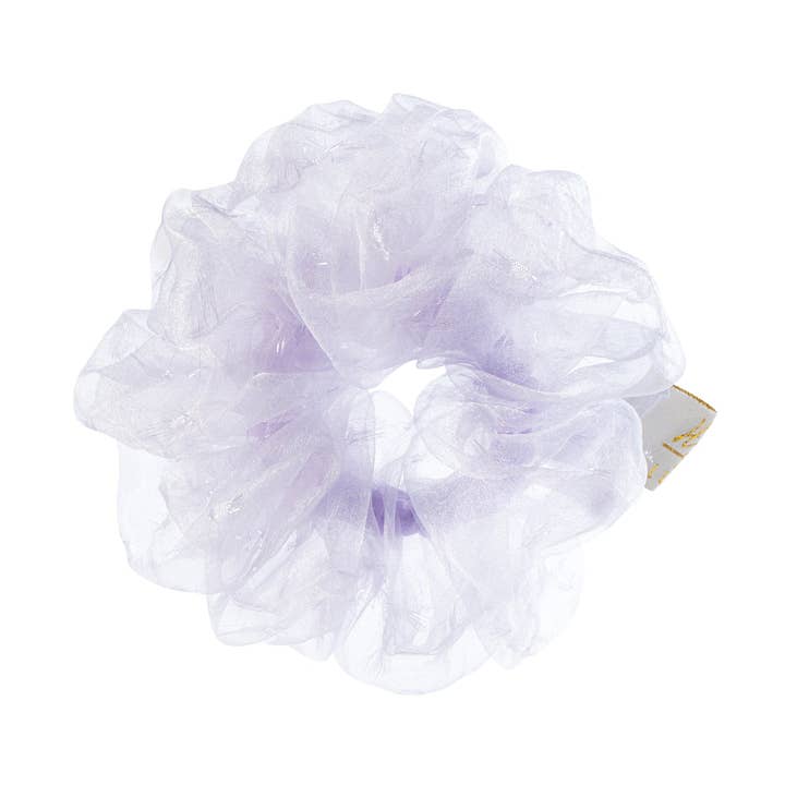 Emma organza scrunchie lavender for wholesale by Halo Luxe