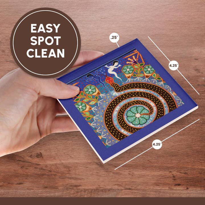 3dRose - Wholesale Coasters - 3dRose, Folk Art, Huichol art, Santa Fe, New Mexico - US32 JMR1118 - Julien McRoberts, Coaster6