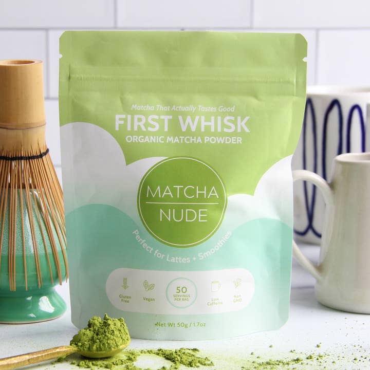 First Whisk Organic Matcha – 50 g (Min 6 Units) for wholesale by Matcha Nude