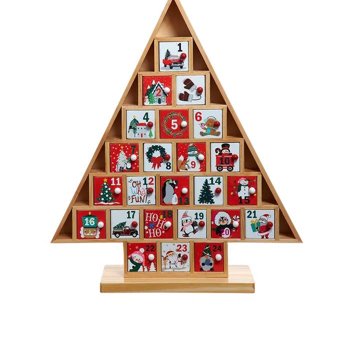 Kurt S. Adler, Inc. - Wholesale Advent Calendar - 15" Wooden Tree Advent Calendar0