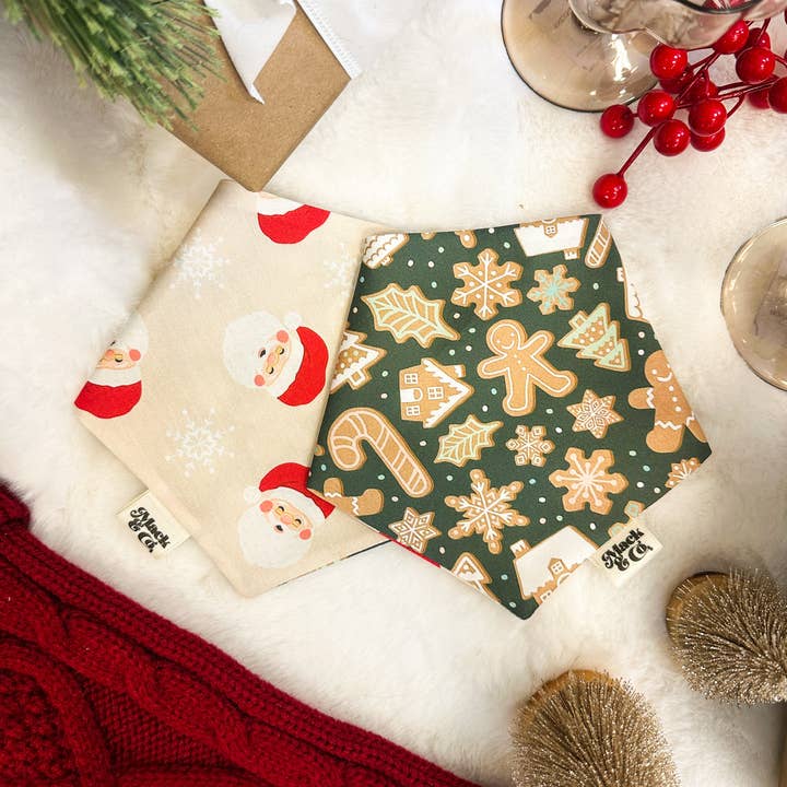 Cookies for Santa Bandana *Reversible* for wholesale by Mack & Co.