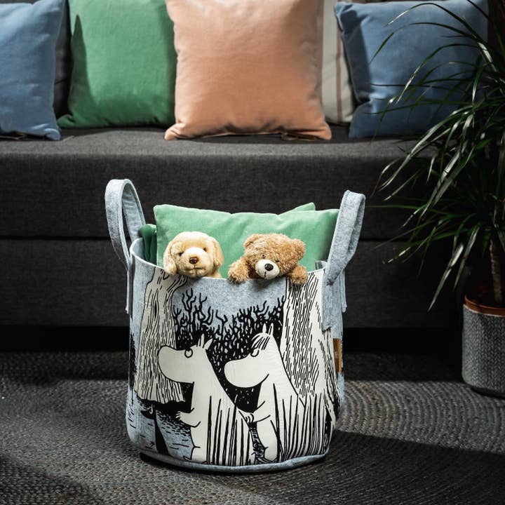 MOOMIN | Storage Basket | Secret Place | 30 Litres | Made from Recycled Plastic for wholesale by Treacle George (Muurla & Havi)