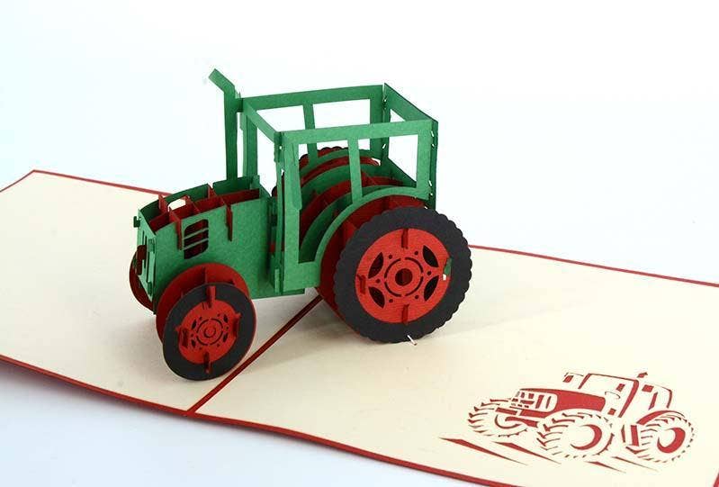 Henry Pop Up Cards - Wholesale Everyday Greeting Card - Tractor 3D2