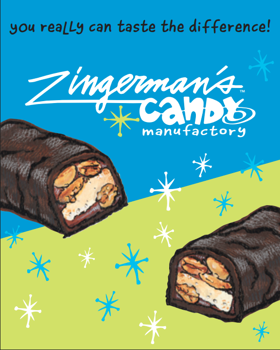 Zingerman's Candy Manufactory - Wholesale Chocolate Bar - Milk Chocolatey Karamel Krunch Candy Bar  w/Display 2
