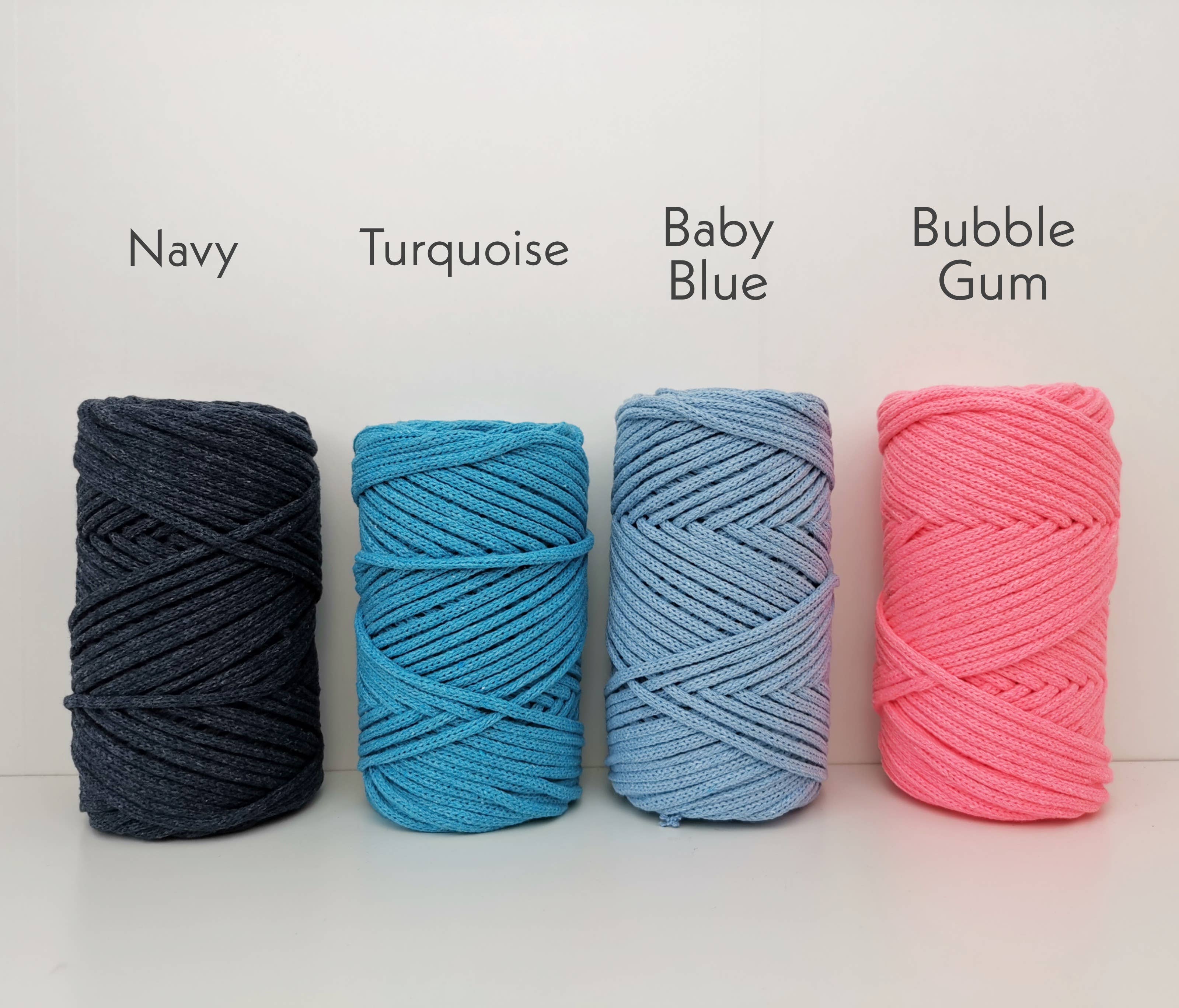 Buluty - Wholesale Craft Supplies - 4mm BRAIDED SOFT COTTON CORD, Macrame String, Macrame Cotton8