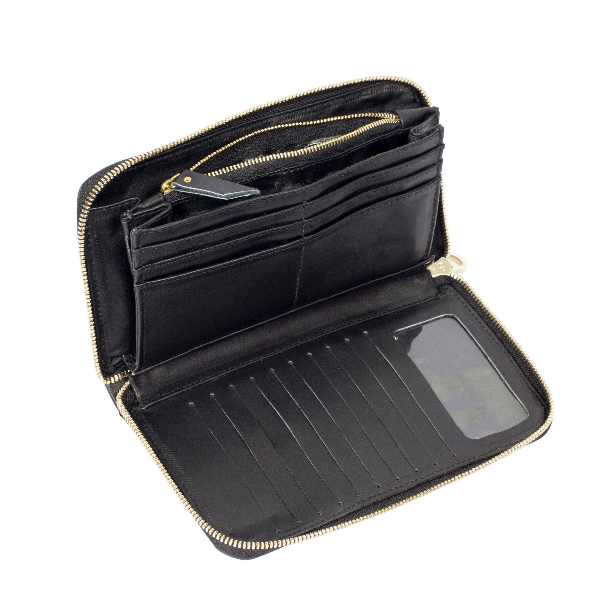 The Artisan and Company - Wholesale Portemonnee - Dames - Accordeonportemonnee van leer met ritssluiting2