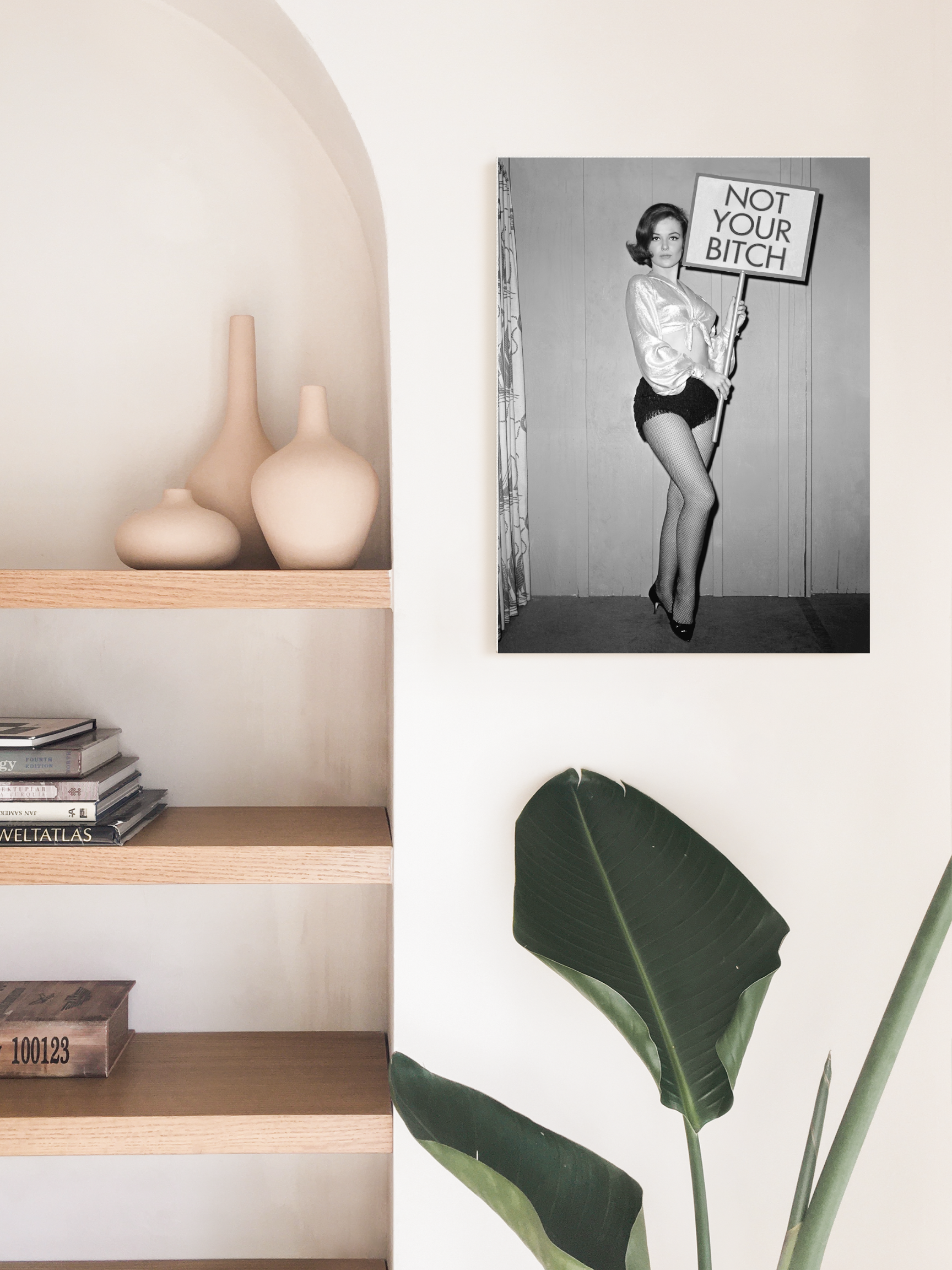 Barbara Decor - Venta al por mayor Pósteres - Póster vintage feminista en blanco y negro de 45x60 cm1