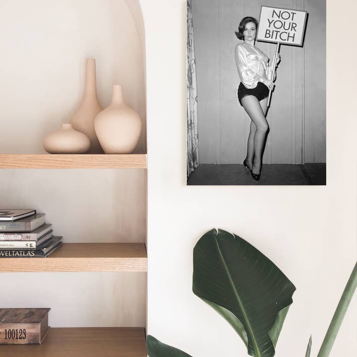 Barbara Decor - Wholesale Poster - 18x24" Poster - Black and White Vintage Feminist Wall Art 1