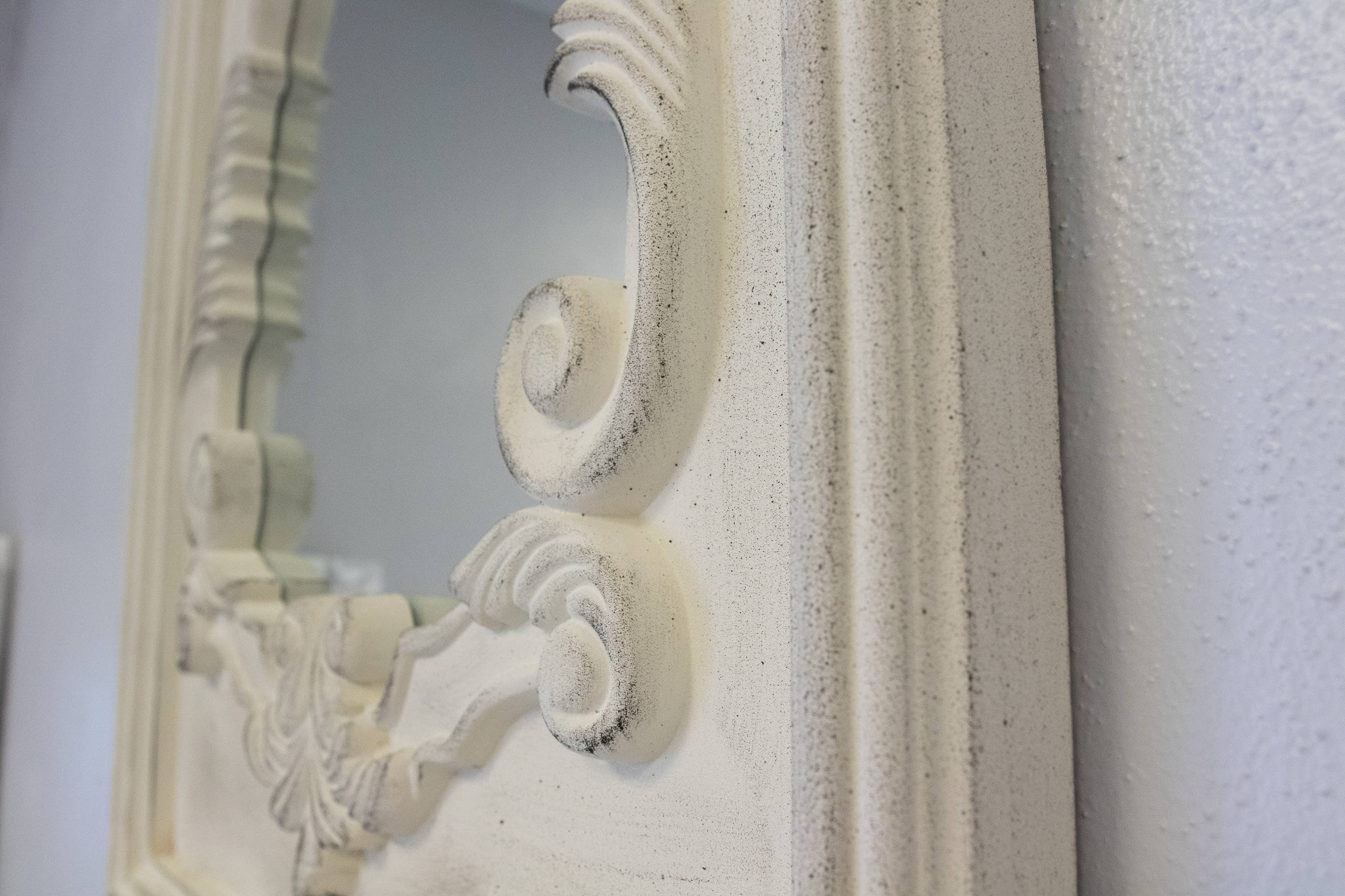 SBC Decor - Wholesale Wall Mirror - Angelique French Trumeau Stone White Accent Wall Mirror4