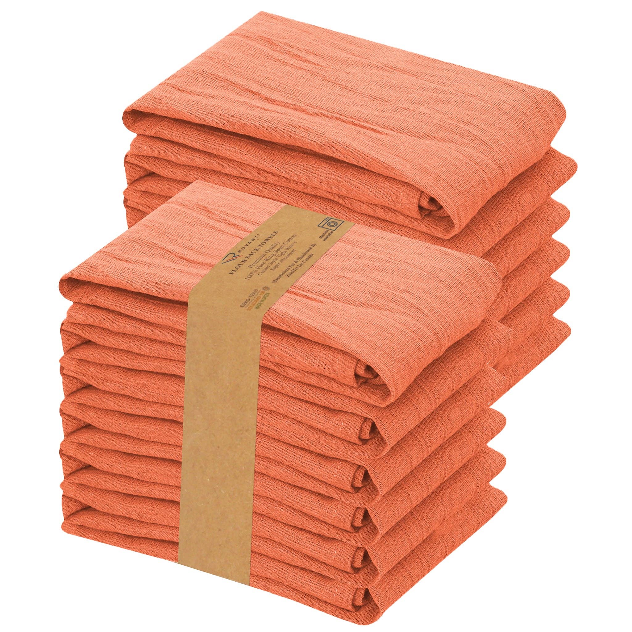 Ruvanti - Wholesale Tea Towel - 12-Pack Flour Sack Dish Towels, 100% Cotton, 28x28 Inches15