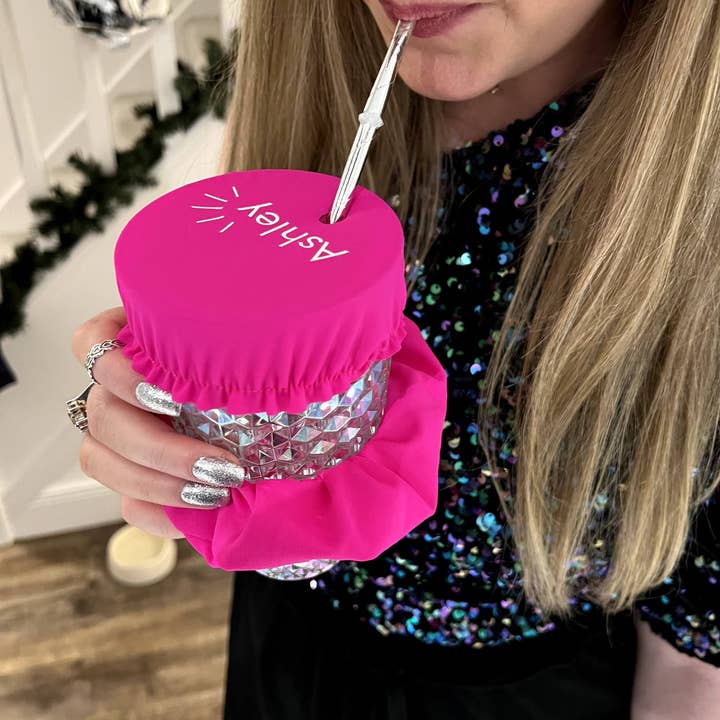 Empowered by Ashley - Wholesale Drink Topper - Tipple Topper Scrunchie Drink Cover5