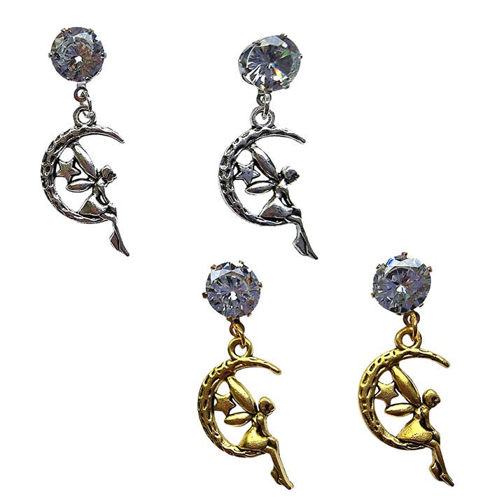 Moon Fairy Stud Earrings for wholesale by Cheeky Trendy