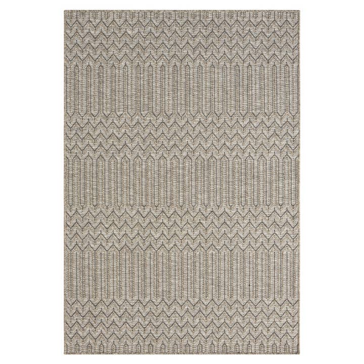 Oberon Modern Chevron Indoor Outdoor Area Rug, Brown for wholesale by LR Home