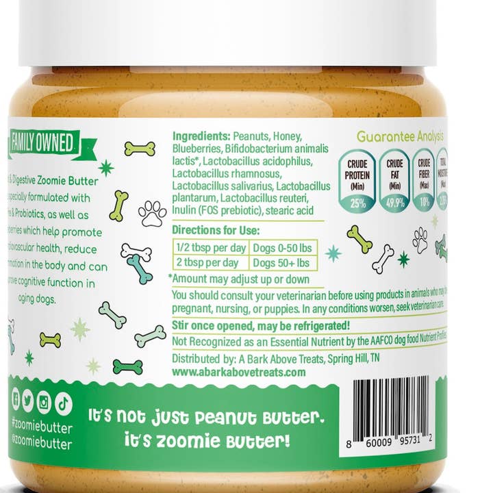 A Bark Above Treats - Wholesale Pet Treats - Dog - Zoomie Butter: Gut & Digestive11