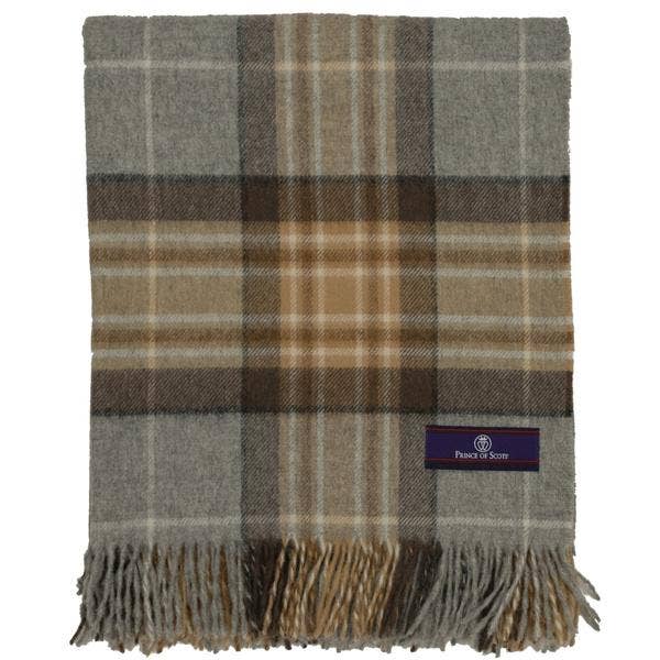 Prince of Scots - Wholesale Throw Blanket - Highland Tartan Tweed Merino Wool Throw - Mckellar1