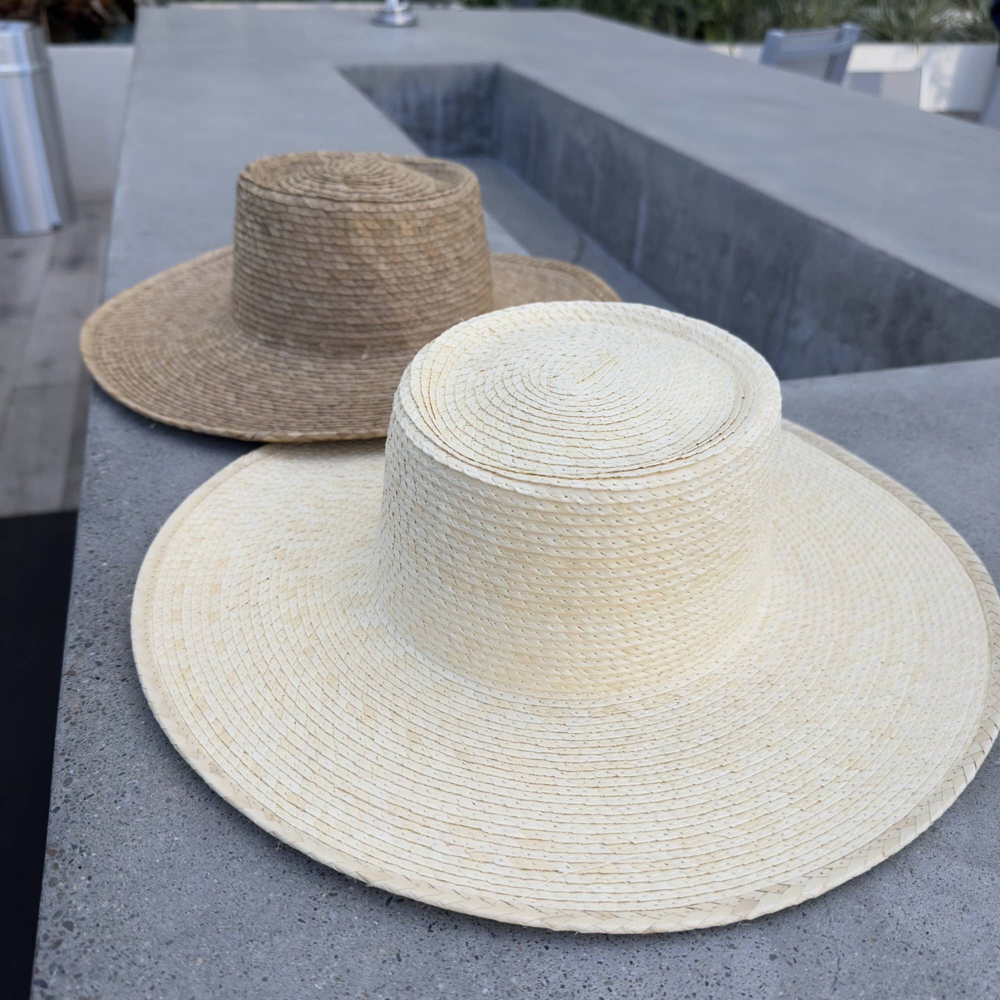 Queens INC - Vente Chapeau de paille – femme - Chapeau de joueur en feuilles de palmier4