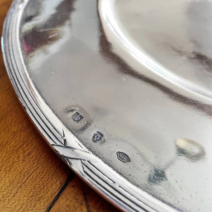 Batterby House - Wholesale Serving tray - Vintage Silver Plated Serving Tray from an Italia Line Ship3