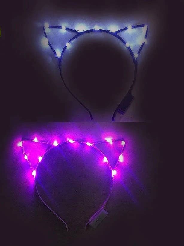 SugarQuoteMeNot LLC - Wholesale Fashion Headband - Women's - Led Wire Cat Ear Headband1