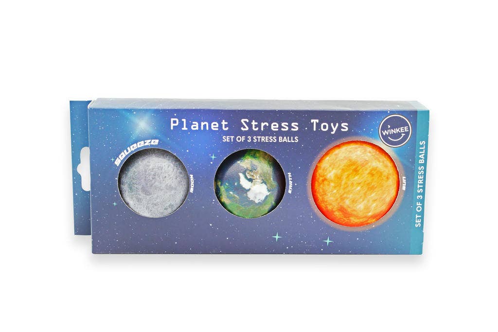 MAGS - Vendita all'ingrosso Palla/pasta antistress - Set di palline antistress Pianeti: Sole, Terra e Luna1