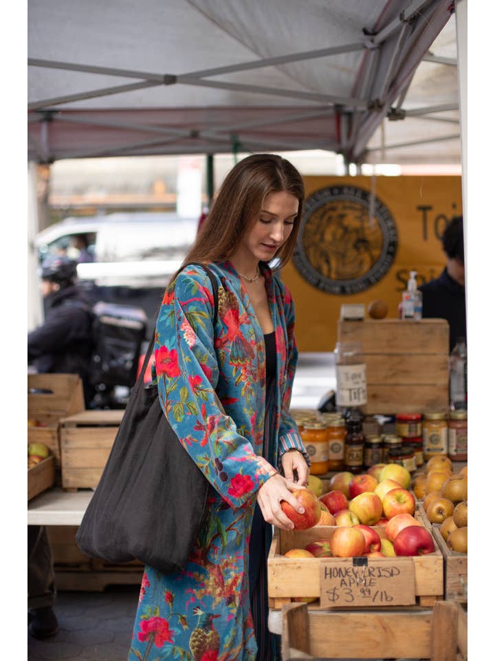 VIKOLINO - Venta al por mayor Kimono - Mujer - Chaqueta larga estilo kimono/Duster de terciopelo16