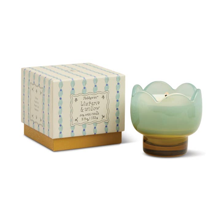 Paddywax Tulip Glass Candle - Wisteria & Willow for wholesale by Designworks Collective