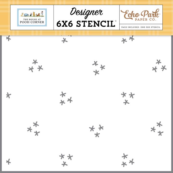 Das Haus an der Pooh-Ecke: Freundschaftsblumen-Schablone für den Großhandel von Echo Park Paper Co.