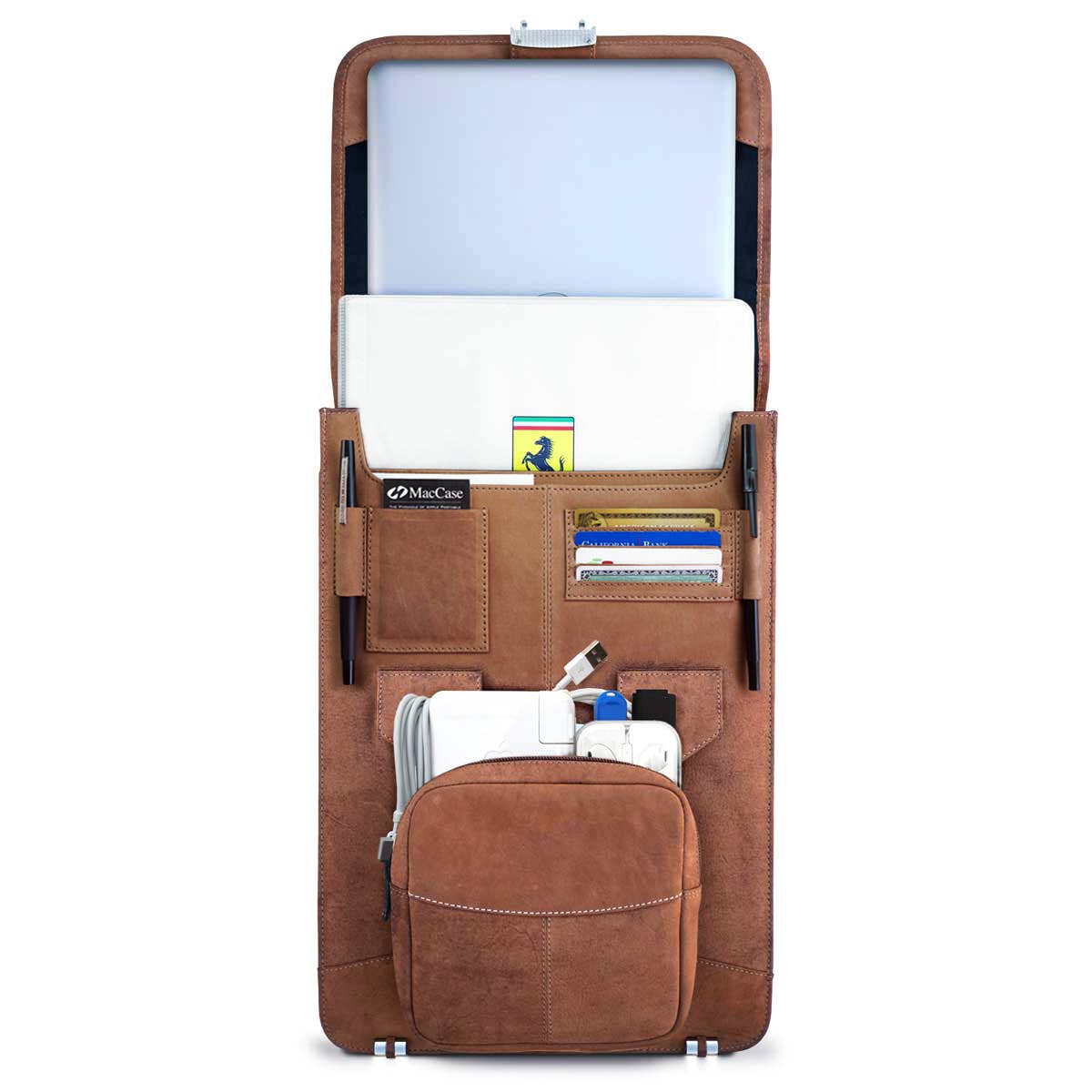 MacCase – Großhandel Aktentasche – Unisex – MacCase Premium Aktentaschenrucksack aus Leder7