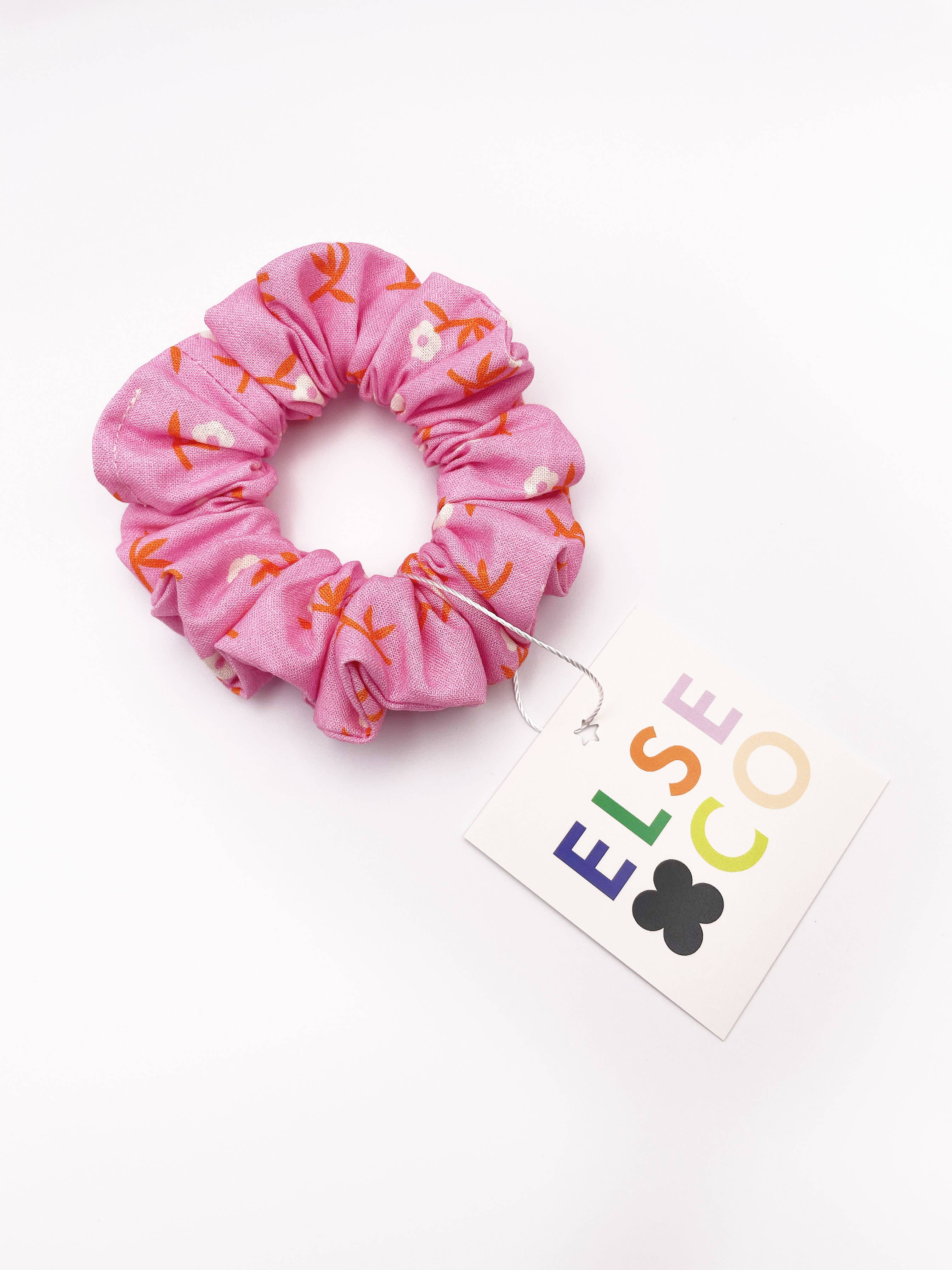 ELSE - Wholesale Scrunchie - Women's - Orange Gingham Plaid Scrunchies, Womens Scrunchies Hair Ties3