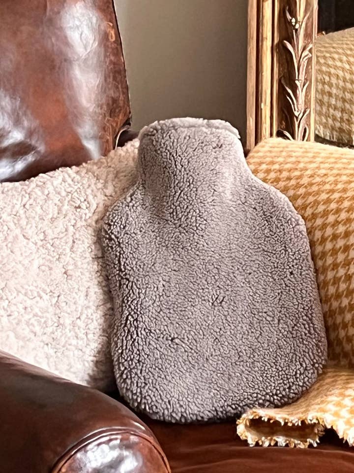 Hot Water Bottle Cover Grey | 2L Standard by Owen Barry for wholesale by Owen Barry Ltd