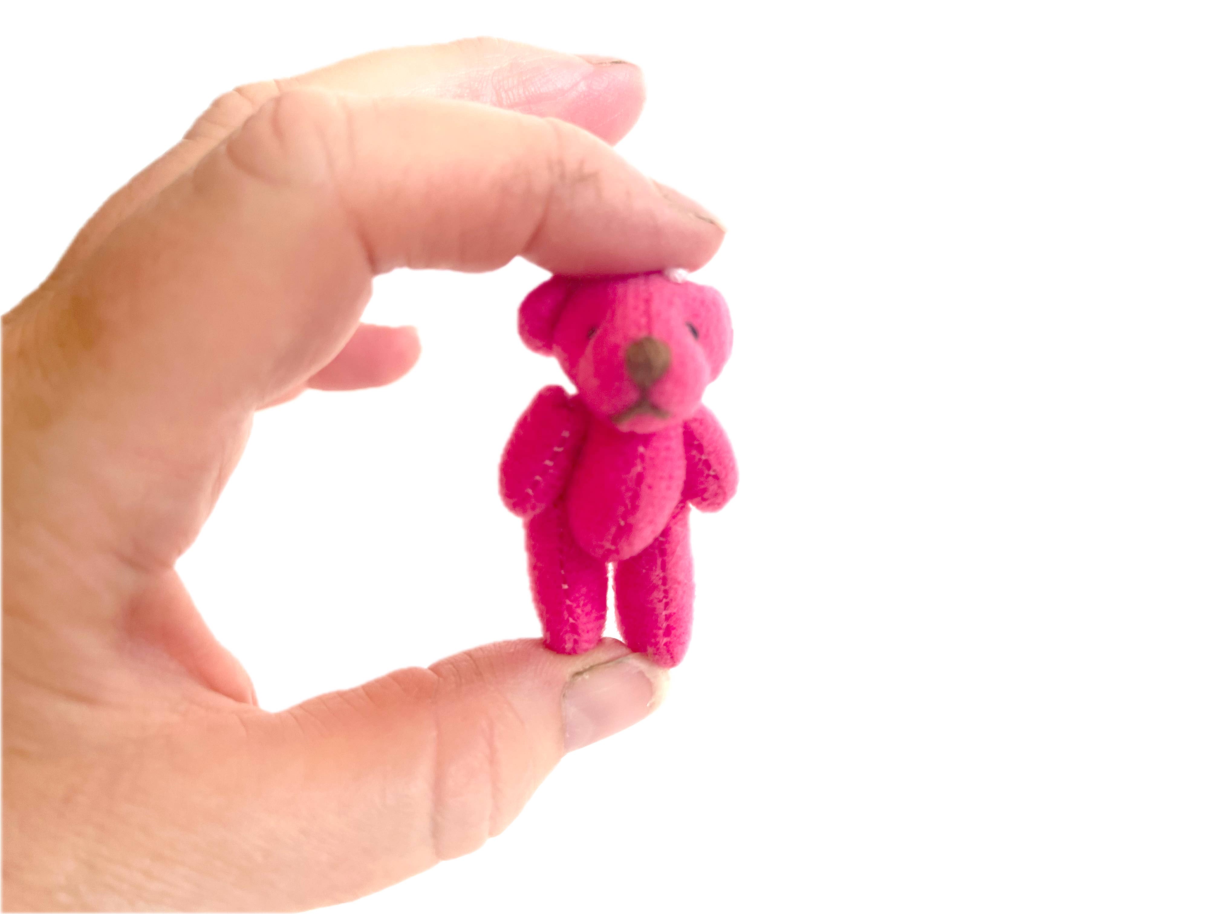 The Gifted Rat - Wholesale Stuffed/plush toy – Kids & baby - Miniature Pink Stuffed Teddy Bear Backpack Charm