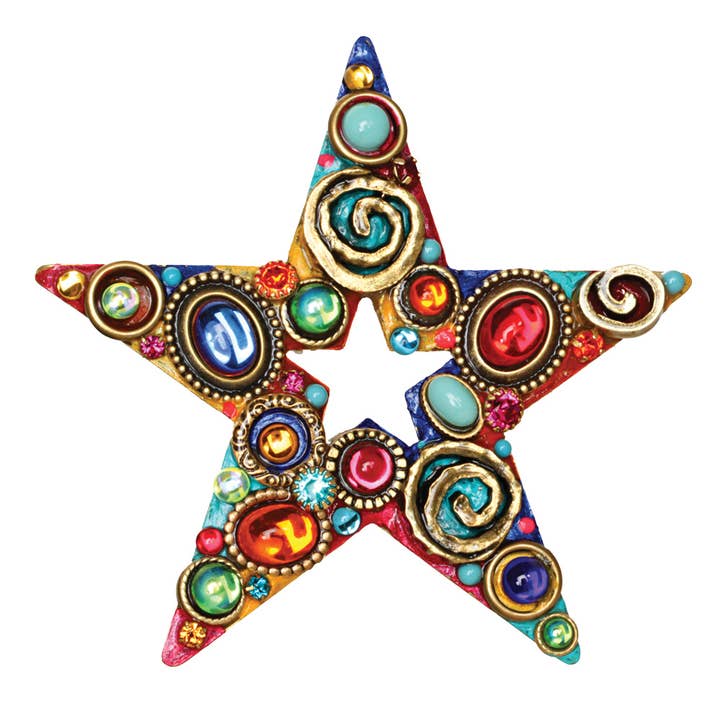 Alfinete estrela de confete por atacado de Michal Golan Jewelry