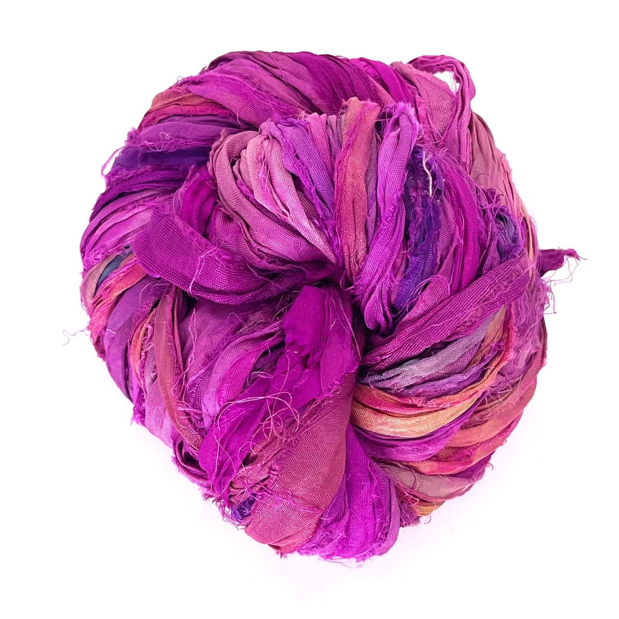 Darn Good Yarn - Wholesale Yarn - Small Batch Sari Ribbon7