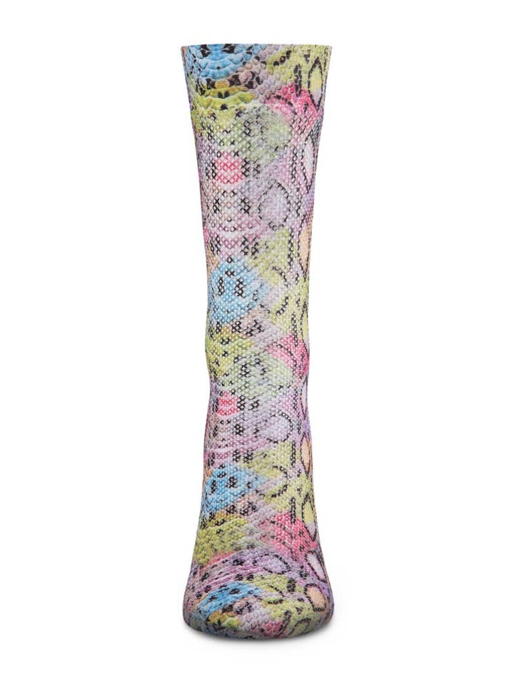 Multi Calzini MeMoi Lounge Lizard Fishnet Crew in vendita all'ingrosso su Faire3