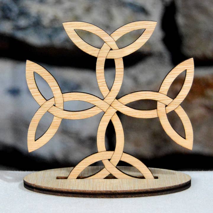 Tawny Barn - Wholesale Decorative Tabletop Object - Celtic Carolingian Cross, Welsh style decoration2