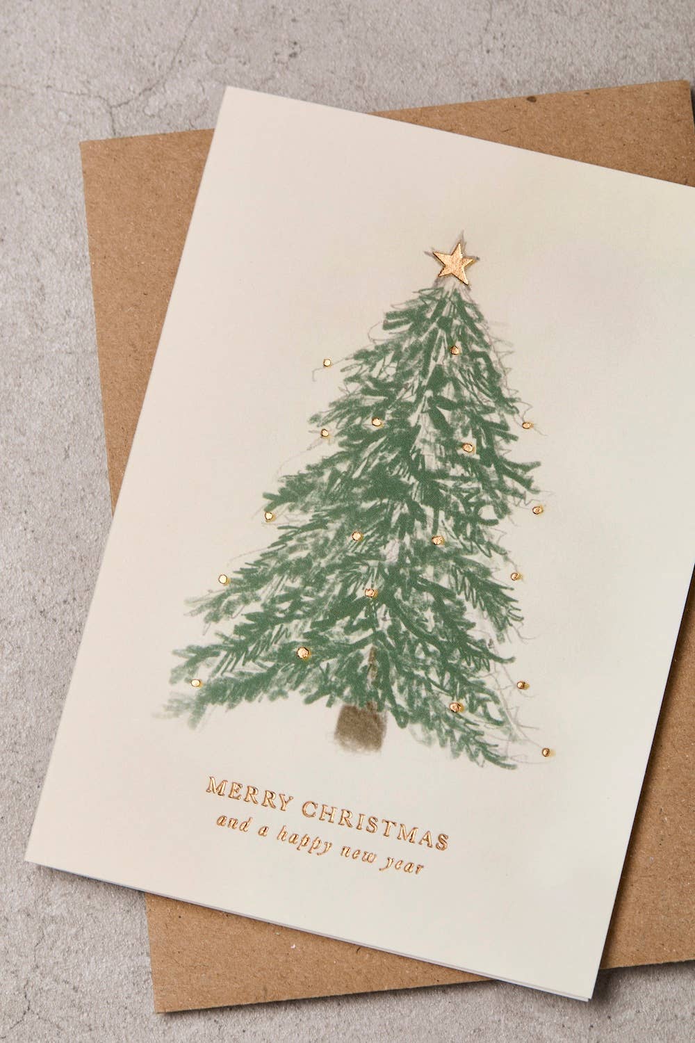 Katie Leamon – wholesale Christmas card – Tree & Lights Christmas Card1