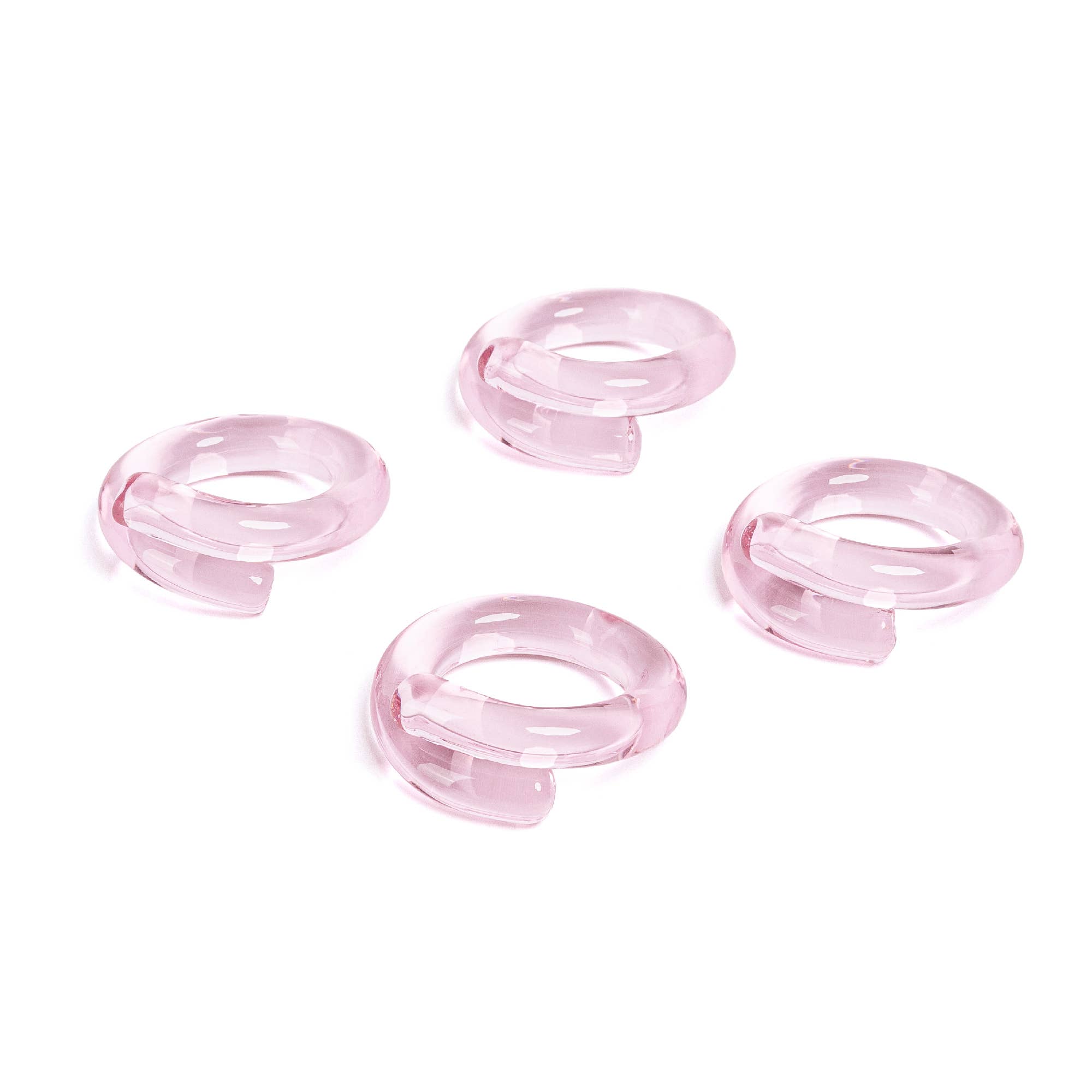 over&back - Wholesale Napkin Ring - Glass Napkin Rings – Hosting Essential – Set of 412