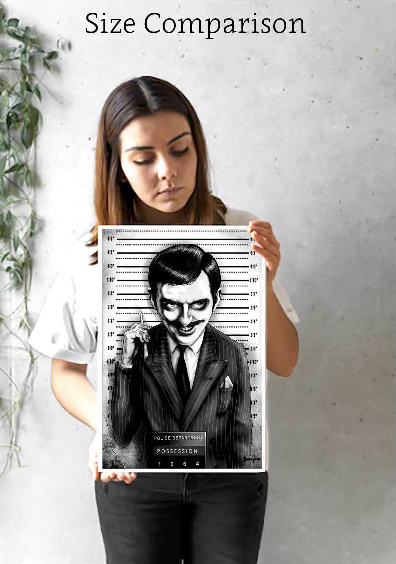 Black Market Art - Wholesale Art Print - GOMEZ - Gomez Addams Family TV Show Art Print4