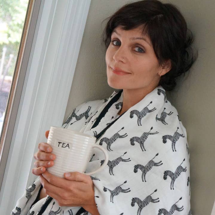 ZEBRA Big Double Layer Blankets, kids & adults 60"x70" made from Bamboo, muslin, large size light weight, throw, travel blanket for wholesale by Bambino Land