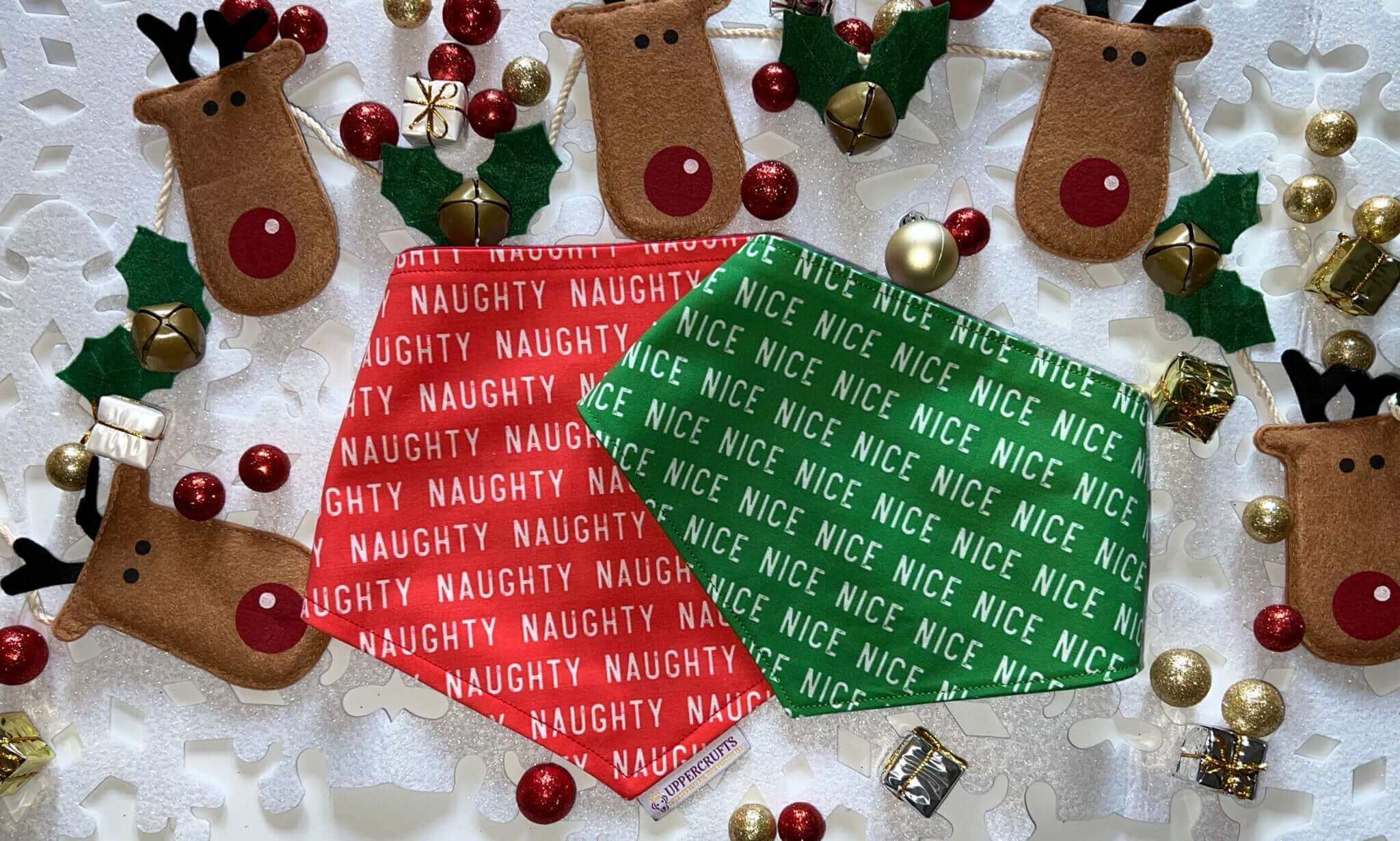 Uppercrufts, LLC - Wholesale Pet Bandana - Dog - Happy Howlidays Bandana4