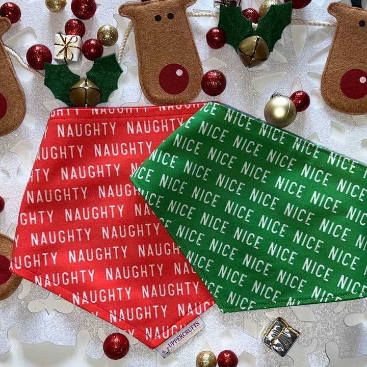 Uppercrufts, LLC - Wholesale Pet Bandana - Dog - Happy Howlidays Bandana4