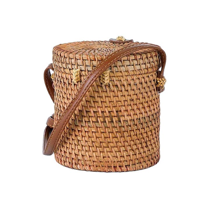 Cap Zone - Wholesale Crossbody Bag - Women's - Genuine Rattan Straw Basket Shell Crossbody Bag2
